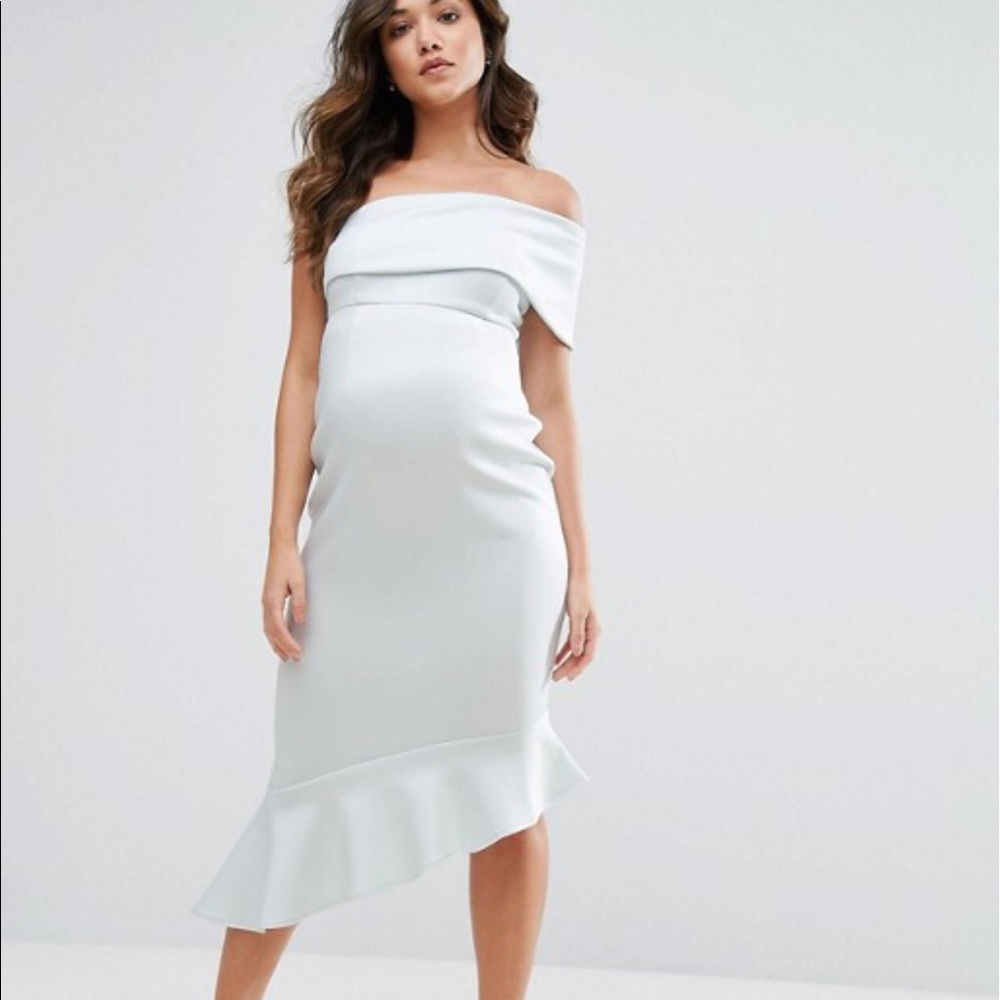 ASOS Navy blue maternity dress